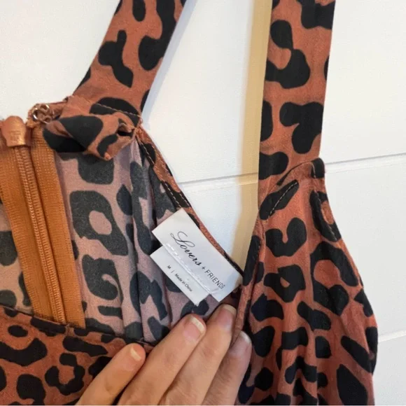 Lovers & Friends Tina Leopard Print Mini Dress Size Medium Indie Sleeze Sexy - Picture 10 of 10